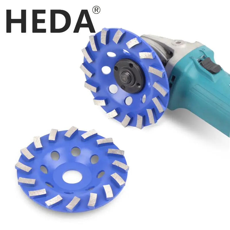 HEDA 125*22mm Diamond Segment Bowl Grinding Wheel Cup Cutting Disc For Concrete Marble Granite Grinding Rotary Tools