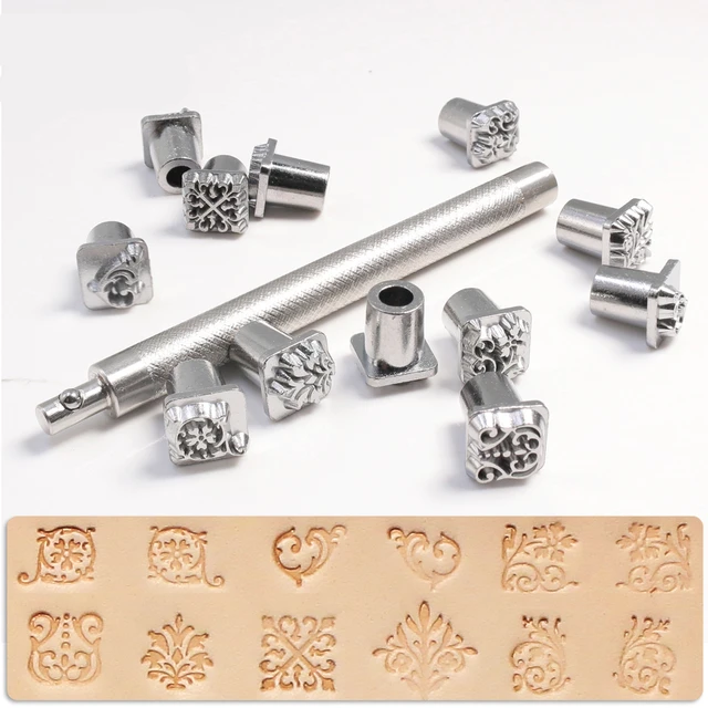 Impress Art Metal Stamping Kit Carving Tools Alphabet Mold Leather Craft Branding  Embossing Stamp Pattern Printed Steel Punches - AliExpress