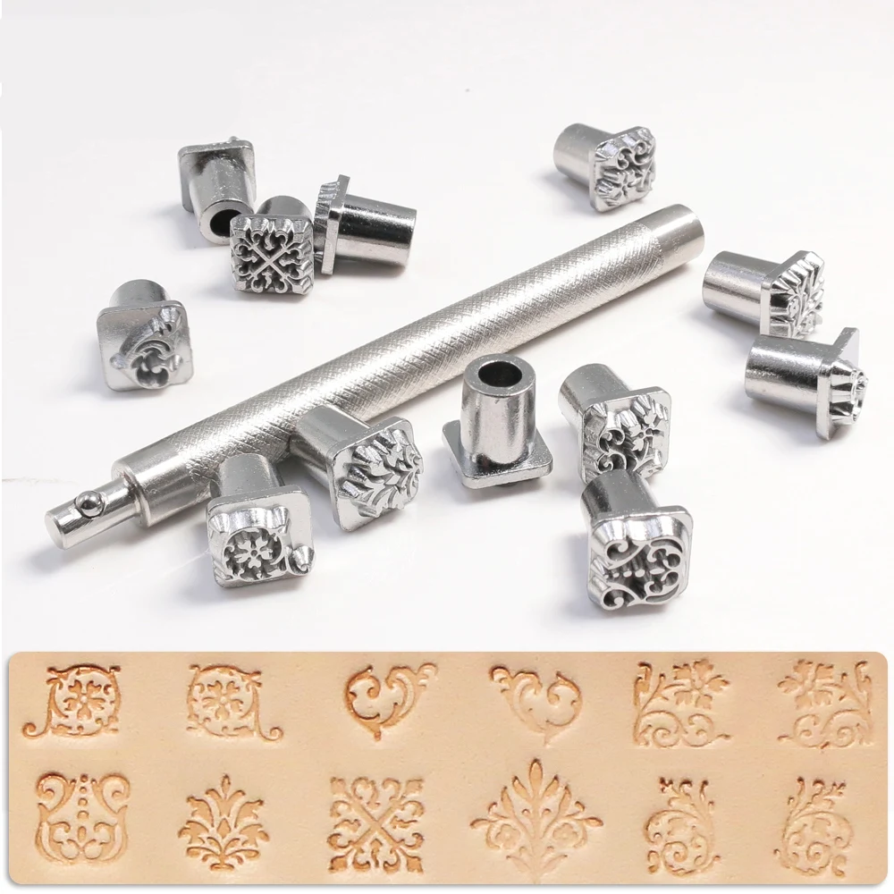 Pottery Tools Stamp for Embossing Baroque Lace Zodiac Animal Letter Texture Print Diy Clay