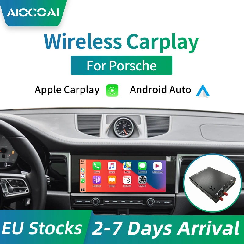 Беспроводной автомобильный модуль Carplay Andorid для Porsche 911 Bosxter Cayman Macan Cayenne Panamera PCM3.1 4 0