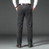 Winter Men's Thick Warm Corduroy Casual Pants Business Fashion Classic Style Fitted Version Fleece Trousers Male Brand Clothing 3