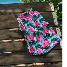 Новые пляжные шорты с принтом для мужчин, дышащие плавки для серфинга, быстросохнущие плавки, штаны с карманом, мужские трусы, купальный костюм