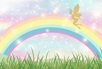 

Angel fly photography backgrounds thin vinyl rainbow sky portrait photo backdrops for photographic studio video taking lv-1420