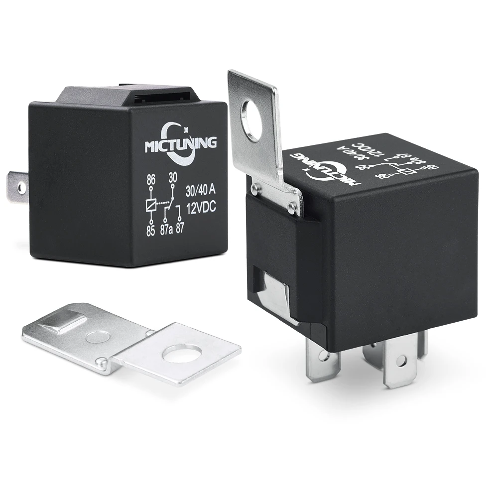MICTUNING 10 / 5  SPDT  LED Ʈ  ü  DC 12V 30/40 Amp  ڵ Ʈ ׼