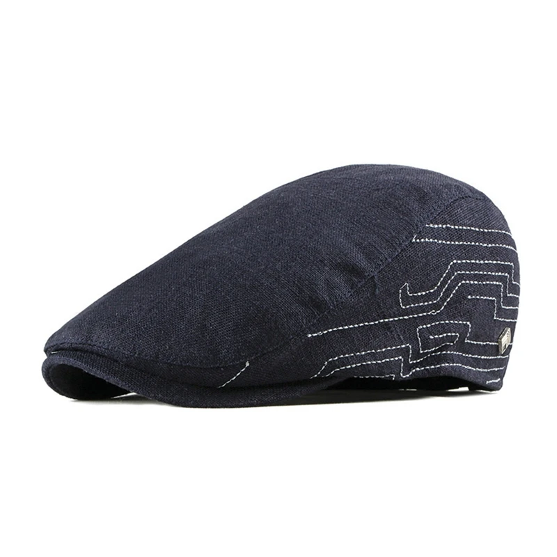 

Outdoor Headwear Apparel Golf Beret Cap Women Men Unisex Retro Style Thin Breathable Sunshade Adjustable Hat Visor Men