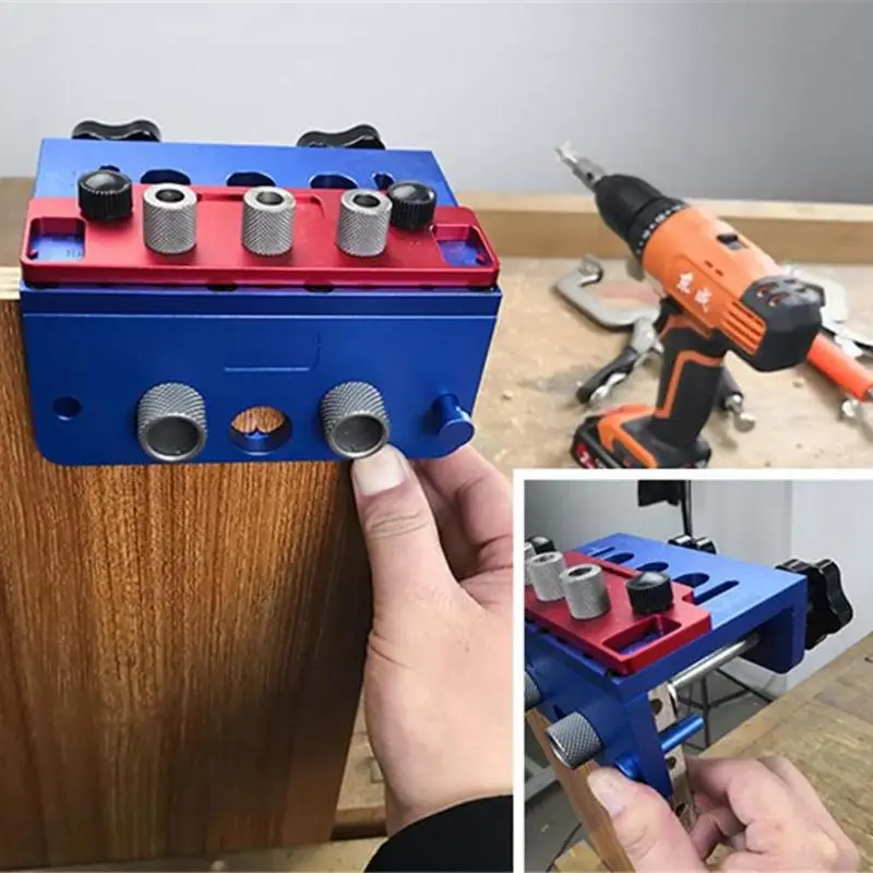 

3 in 1 Woodworking Drilling Drill Bit Dowel Tenon High Precision Calibration Durable Practical Center Locator Hole Puncher