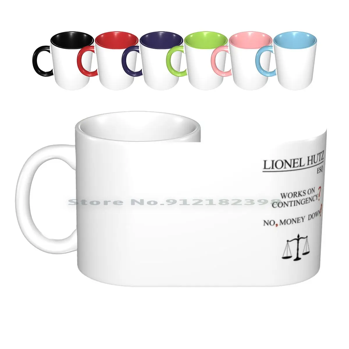 Lionel Hutz Card Ceramic Mugs Coffee Cups Milk Tea Mug Lionel Hutz Lawyer  Law Contingency Money Down No Money Bart Homer Lawyer| | - AliExpress
