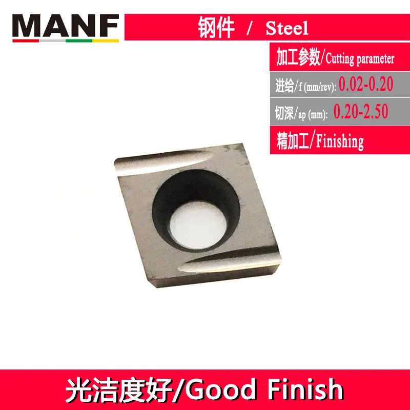 WN4110W(Steel) MANF токарный инструмент CCGT09T304FL-U токарный станок Режущий карбид Вставки CNC Cermet вставлять внутренние токарные Insetrs sclcr1212h09 держатель - Цвет: WN4110W(Steel)