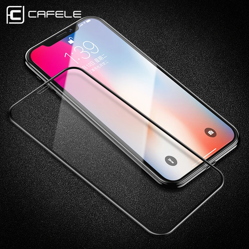 Защитная пленка для экрана CAFELE с полным покрытием для iPhone 11 Pro Max X Xr Xs Max 9H HD из прозрачного закаленного стекла для iPhone