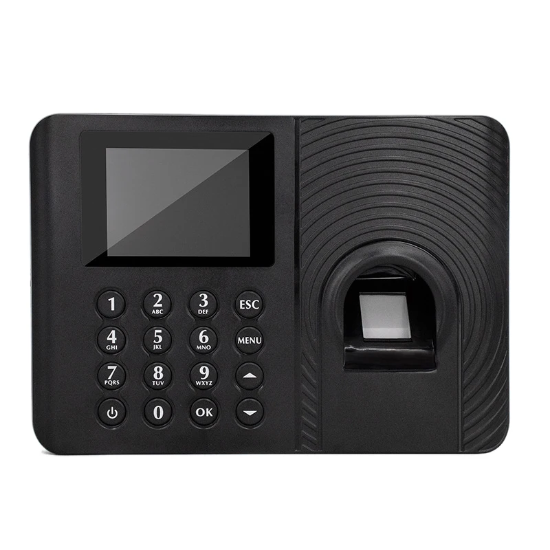 

A10 Fingerprint Time Attendance System Clock Recorder Employee Recognition Recording Device Electronic Machine(US Plug)