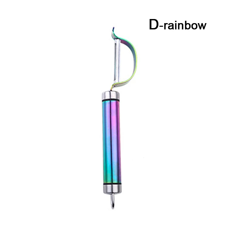 D-rainbow Многофункциональный кухонный скребок для фруктов, овощей, картофеля, для удаления кожи, яблоко, Овощечистка, высокое качество, бытовой нож для очистки огурец - Цвет: D-rainbow