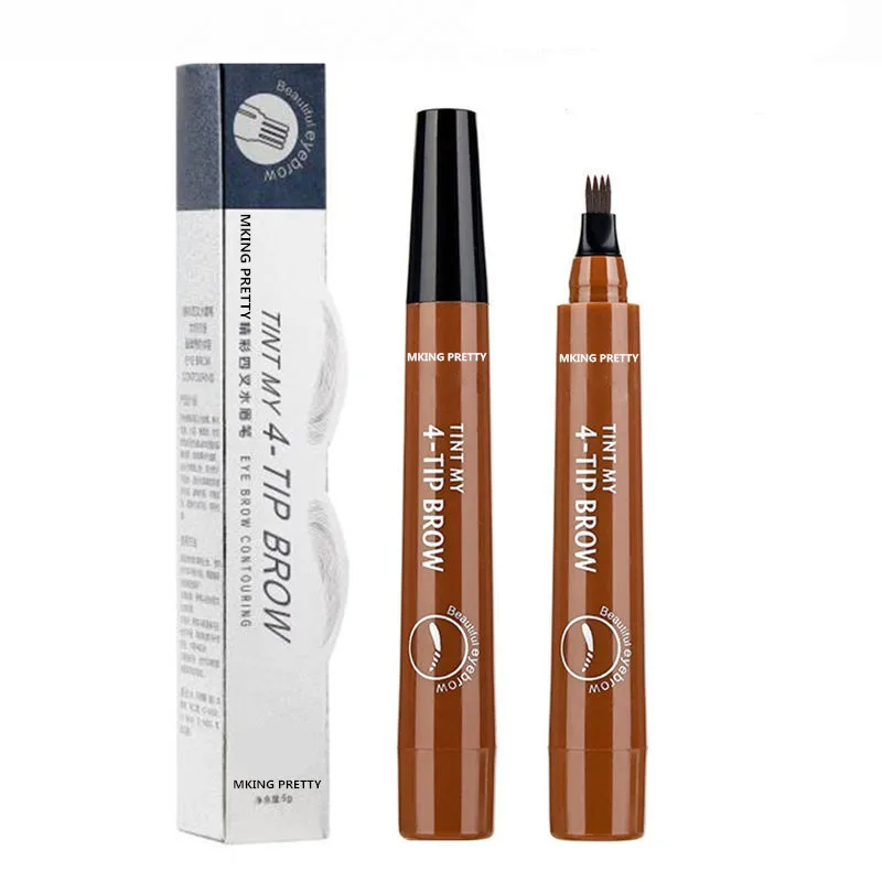 Microblading Eyebrow Pen Waterproof Fork Tip Eyebrow Tattoo Pencil Long Lasting Professional Fine Sketch Liquid Eye Brow Pencil
