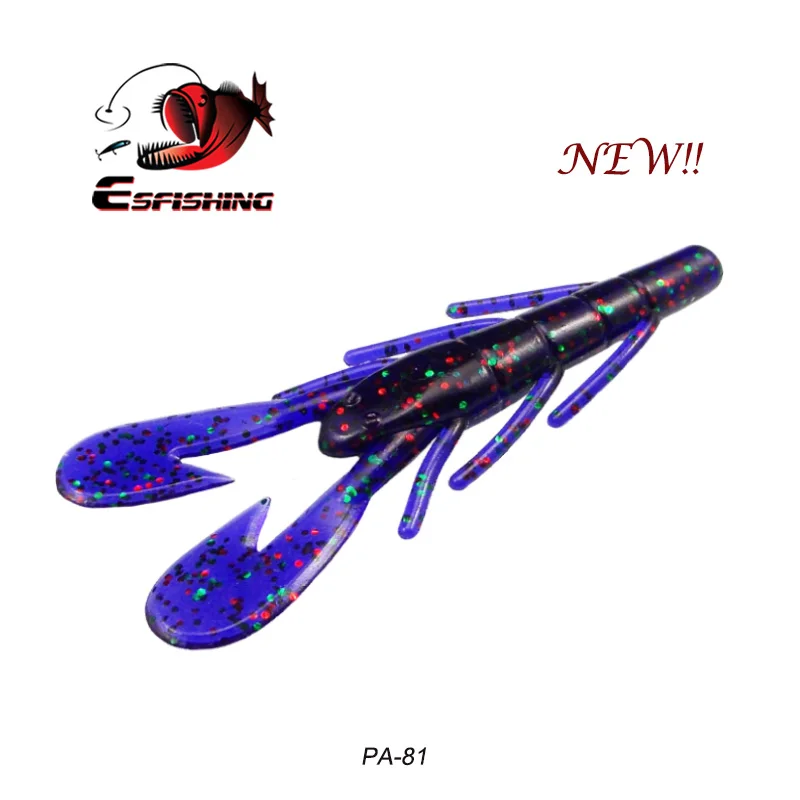 ESFISHING новая приманка для рыбалки Мягкая приманка Vibe Craw 8 шт. 85 мм 6 г рыболовные приманки воблер гольян Мягкая приманка для троллинга - Цвет: PA81