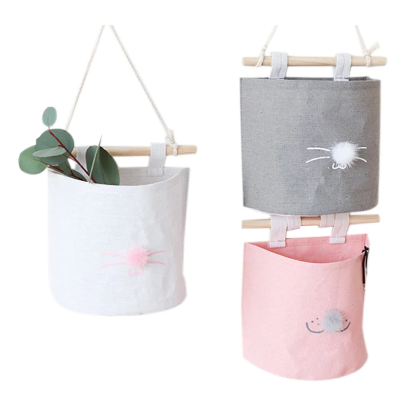 3 PCS Hanging Storage Bag Closet Linen Wall Mounted Pockets Over The Door Organizer For Bedroom Bathroom Office | Дом и сад