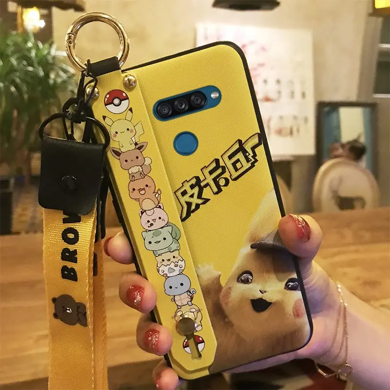 Грязеотталкивающий ремешок для LG K50S силиконовый мультяшный изысканный