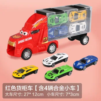 

Car Model Set Toy Tractor Container Box Metal Children For Boys Diecast > 14 Years Old Certificate