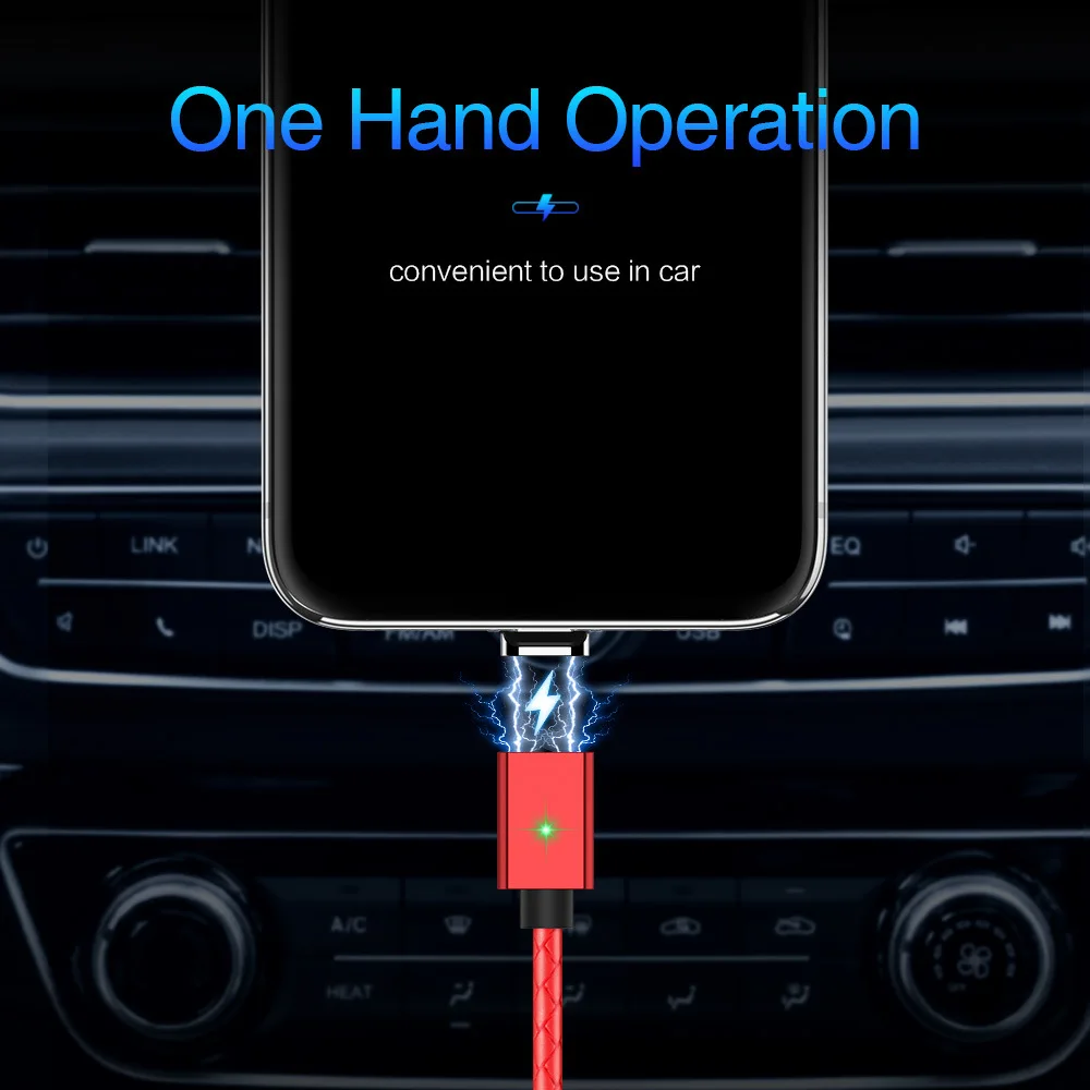 Магнитный кабель Micro usb type C кабель для iPhone 11 XS светодиодный 3A Быстрая зарядка USB C магнитное зарядное устройство для телефона samsung S10 Xiaomi 8