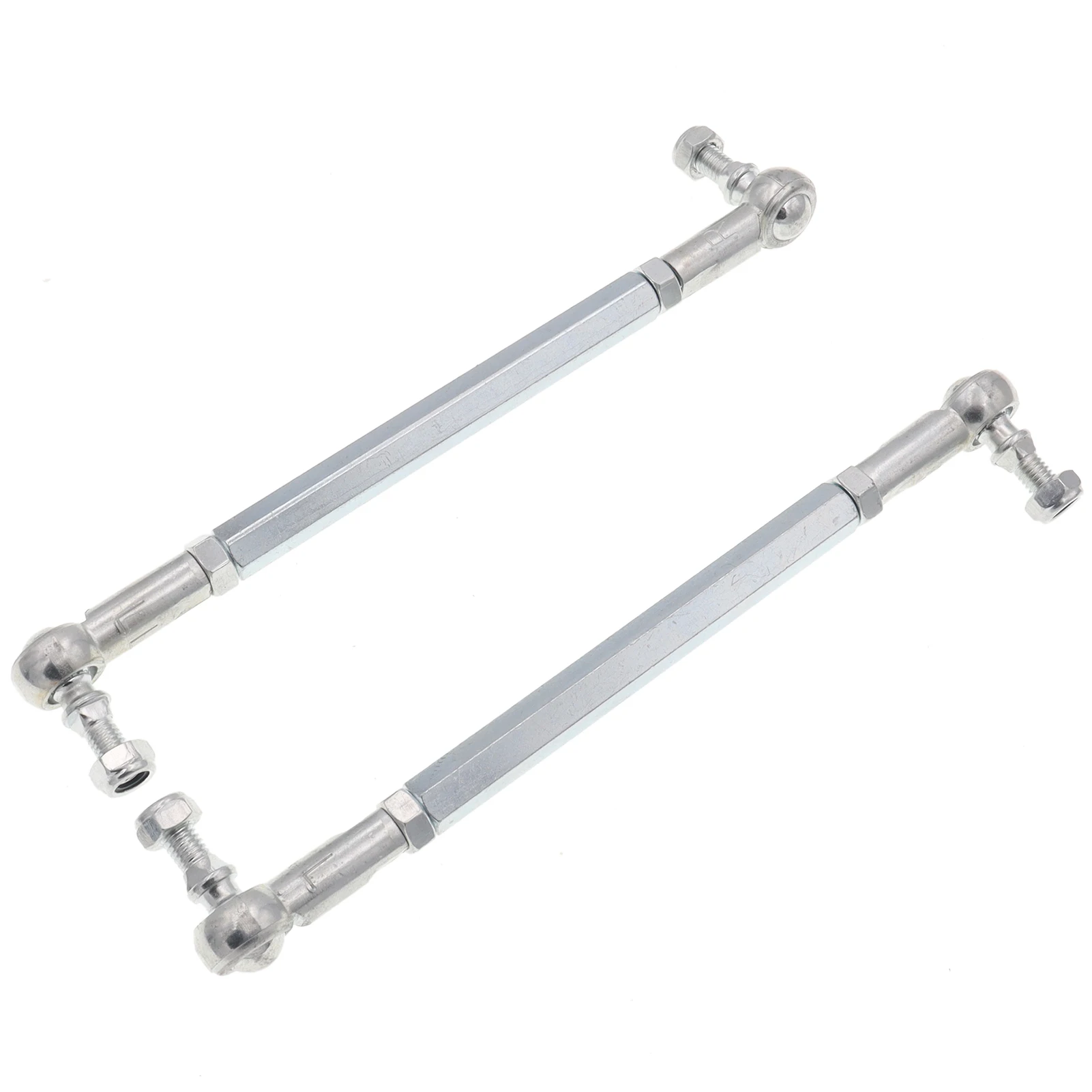 1 Pair 175 185 210 220 240 260 280 315mm M8 Ball Joint Steering Bar Bolt Tie Rod Kits for 49cc Mini Chinese ATV Quad Bike