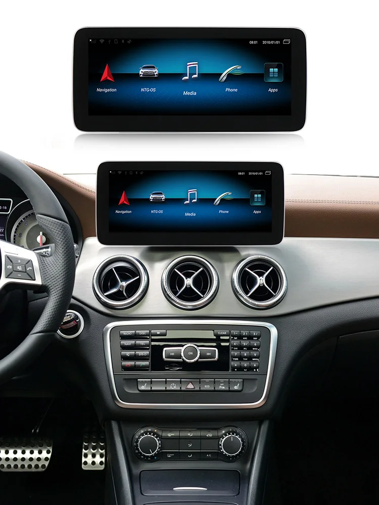 Ips Android 9,0 4+ 64G Автомобильный dvd Радио мультимедийный плеер gps навигация для Mercedes Benz A GLA класс X156 W117 W118 X117 2013