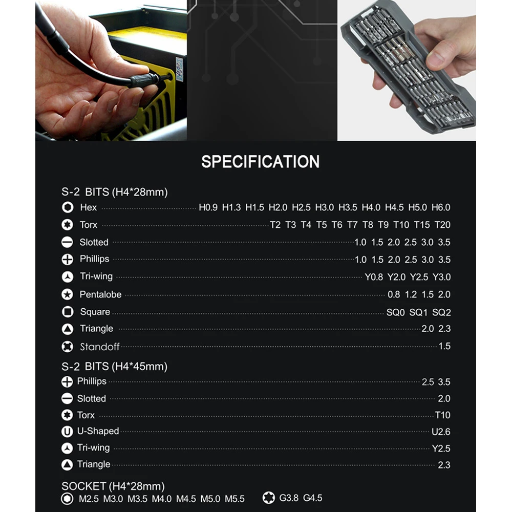 JM-8172 JAKEMY  ڱ ũ ̹ Ʈ Torx Ʈ ũ ̹ iPhone ǻ ޴ ȭ ð   ŰƮ