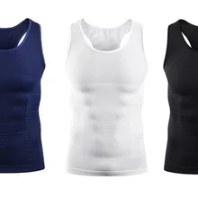 Мужская корректирующая одежда облегающий жилет Корректирующее белье для талии Бодибилдинг животик контроль спины Осанка для похудения нижнее белье Корректирующее белье для тела