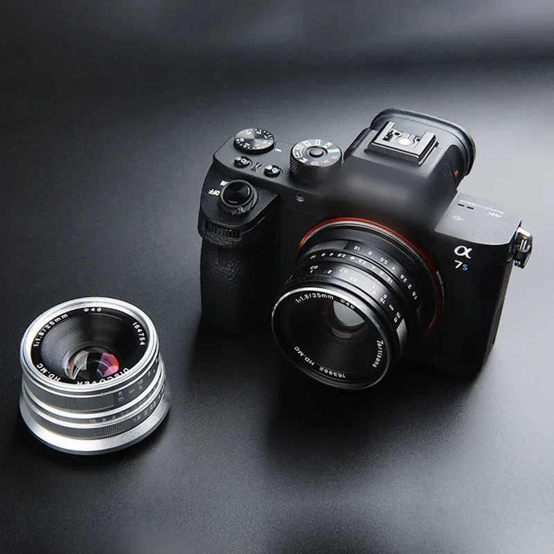 7artisans 25 мм f1.8 Prime объектив для всех одиночных серий для E Mount Canon EOS-M Mout Micro 4/3 камеры A7 A7II A7R