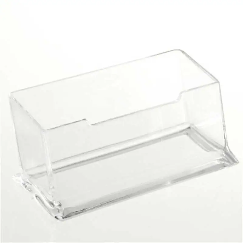 General Clear acrylic Plastic Desktop Business Card Holders Display Stands Transparent Card Case Box School Office Supplies