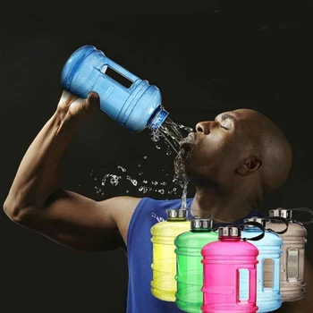 

2.2L Sports Water Jug Large Water Bottle Cap Kettle BPA Free Sport Gym Hiking
