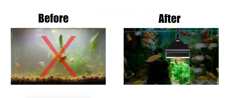 Скребок для аквариумных водорослей длинный портативный скребок с острыми