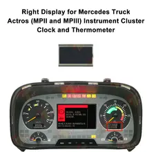 Tableau de bord à affichage droit pour Mercedes Actros MPII et MPIII, horloge et thermomètre