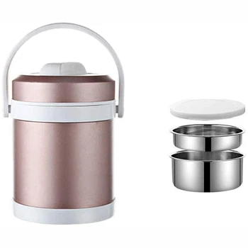 

Stainless Steel Food Jar Double Walled Food Flask Thermal Lunch Container Leak Proof Food Storage Bento Box