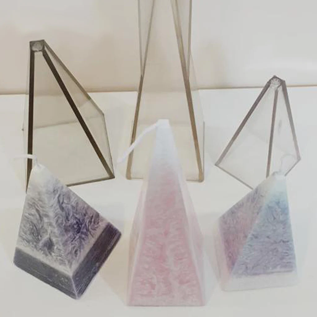 Plastic Pyramid Taper Mold Large Cylinder Candle Making Molds DIY Candle Making Supplies