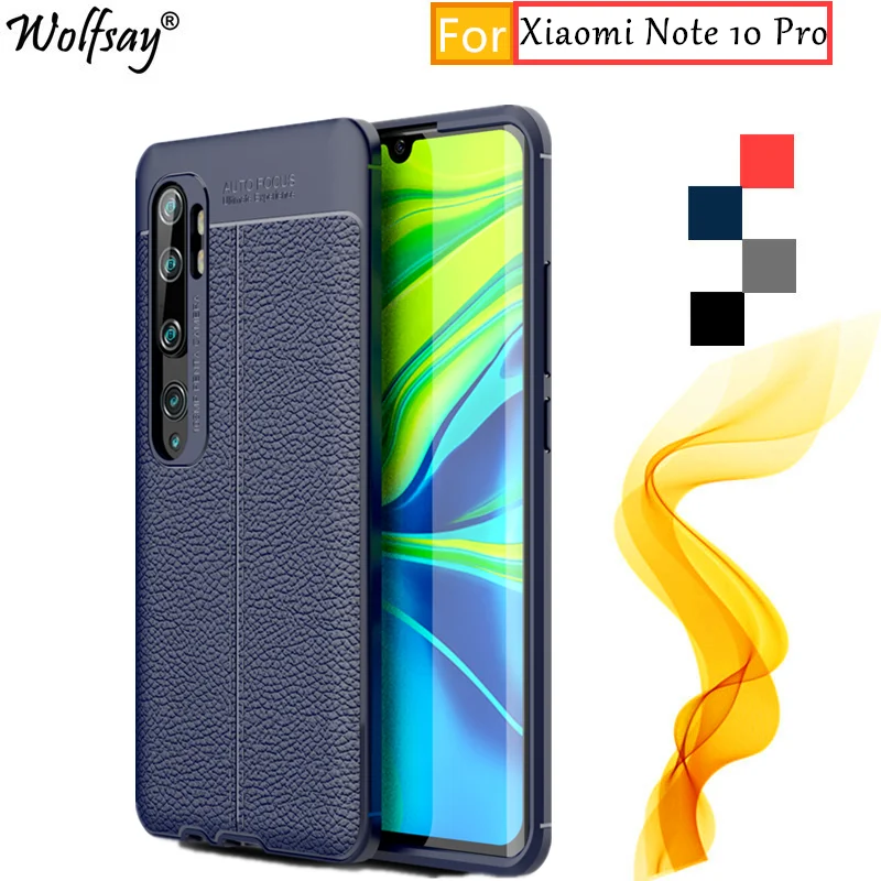 Чехол для Xiaomi Mi Note 10 Pro + модные резиновые корпуса ударопрочный бампер силиконовый