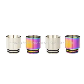 

Famovape Vector Tank/Innokin Plex Mouthpiece Stainless Steel Rainbow Anti Spit 810 drip tip