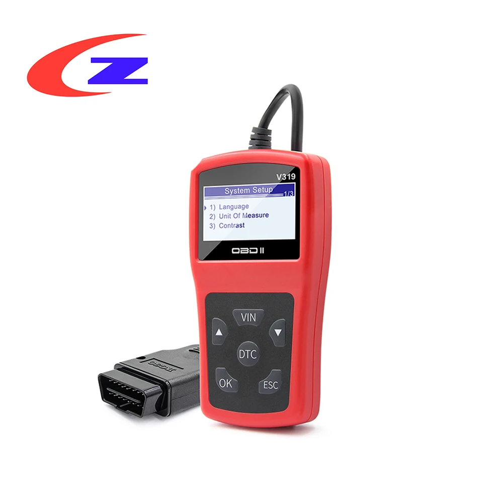 Считыватели кодов V319 OBD сканирующий инструмент OBDII/EOBD многоязычный автомобильный