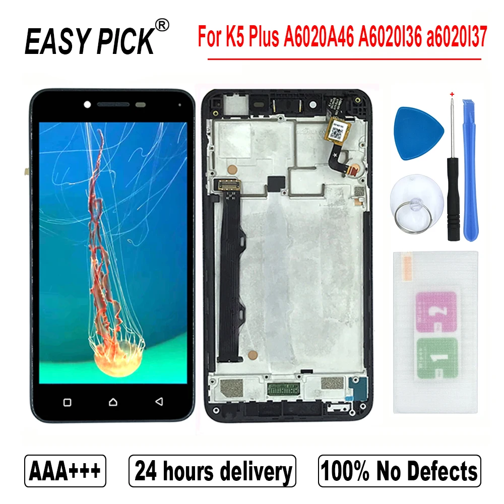 Skup Dla Lenovo Vibe K5 A6020A40 A6020a41 wyświetlacz LCD montaż digitizera ekranu dotykowego dla Lenovo K5 Plus A6020A46 A6020l36 a6020l37