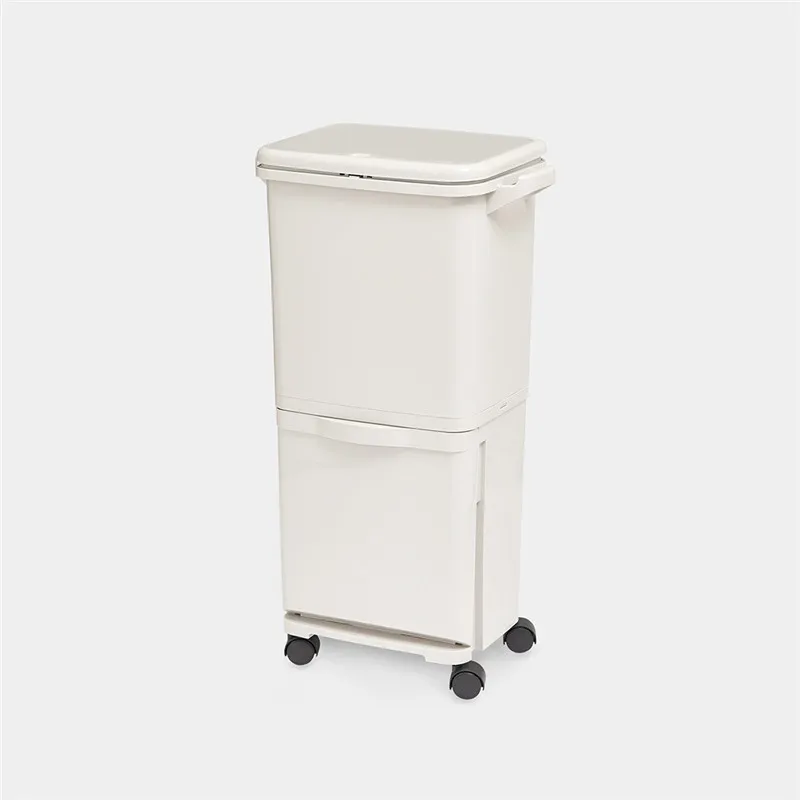Youpin 38l пластиковая большая емкость для кухонного мусора, двухслойная крышка, секретная мусорная корзина, водонепроницаемый мешок для хранения, мешок для мусора