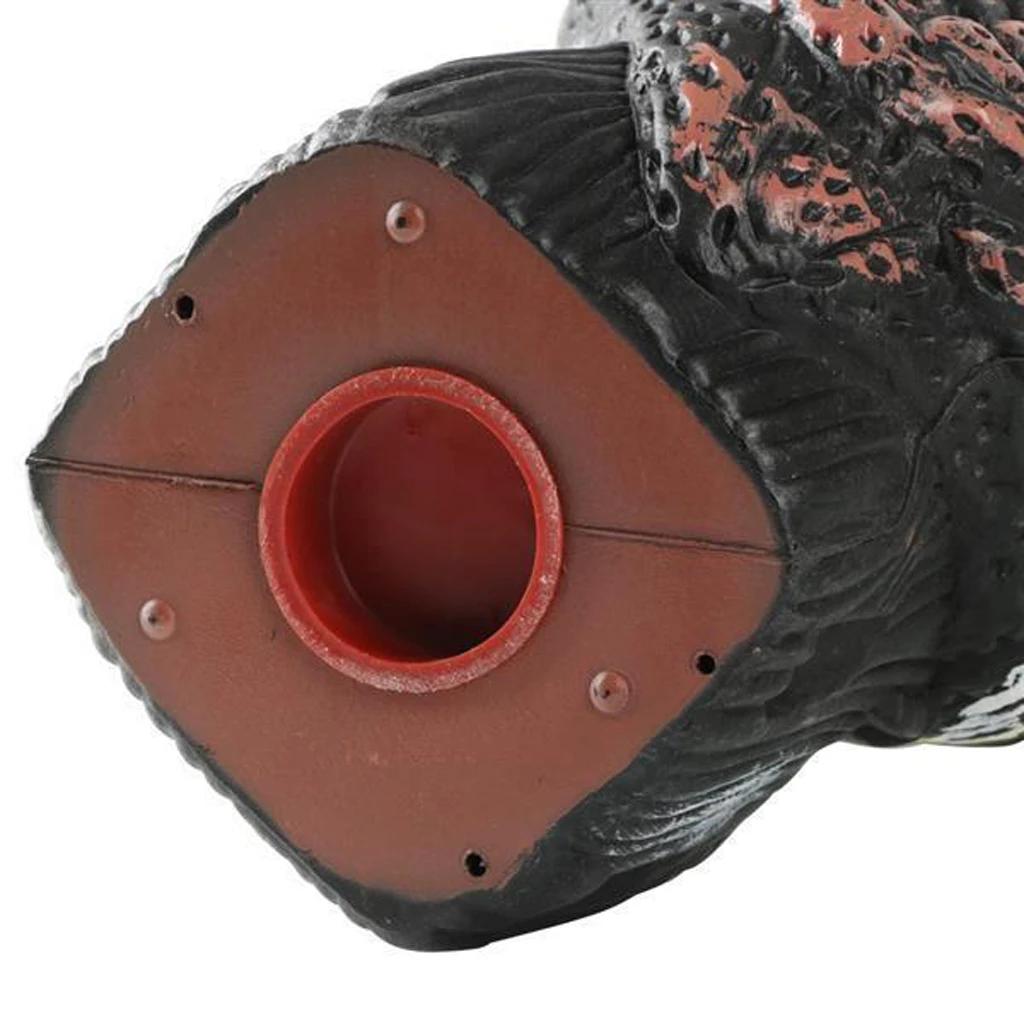 2pcs Realistic Owl Decoy With Rotating Head Bird Pigeon Crow Scarer Scarecrow Horned Owl Pest Deterrent