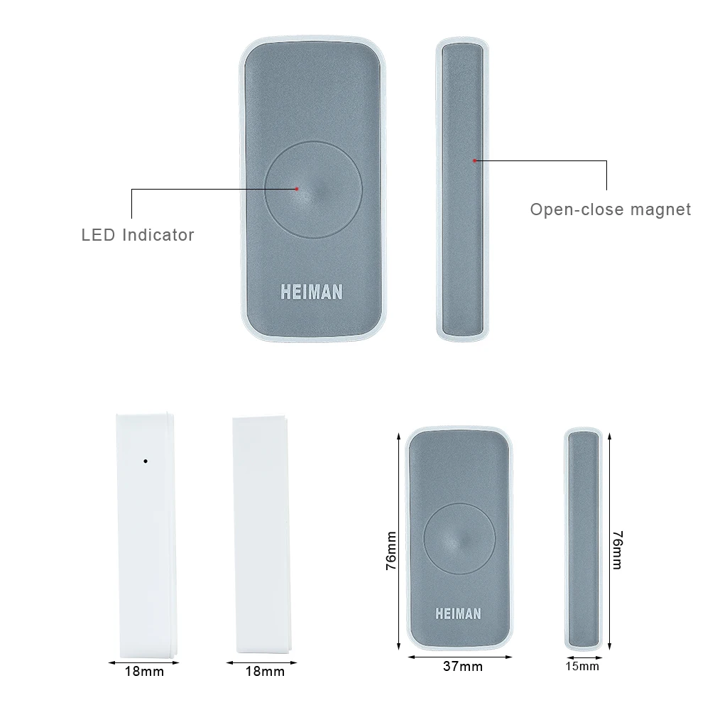HEIMAN Zigbee magnetic switch Door window Detector sensor alarm for smart house Security alarm home