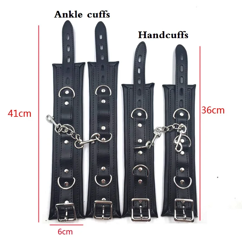 BDSM Bondage Set Stainless Steel Adjustable Spreader Bar Sex Slave Handcuffs Ankle Cuffs Fetish Restraints Sex Toys for Couples 5
