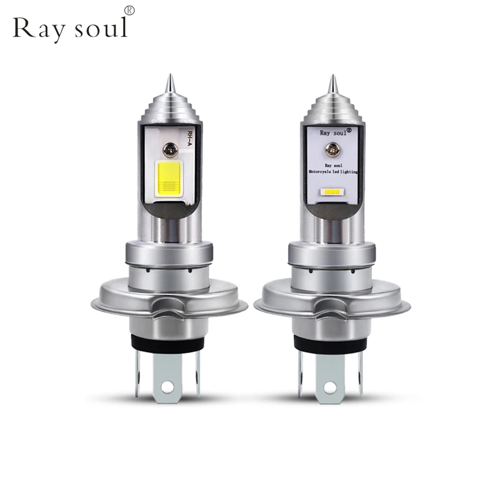 Ray soul H4 светодиодный мото мотоцикл фары HS1 светодиодный Белый свет 4000лм 36 Вт супер яркие белые аксессуары для фар