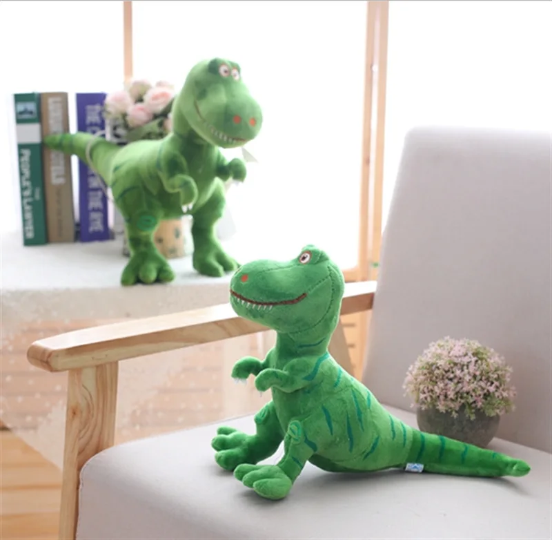 С рисунком из мультфильма в тайском стиле с зеленым динозавром, плюшевая кукла активности украшения подарок детям, подарок на праздник