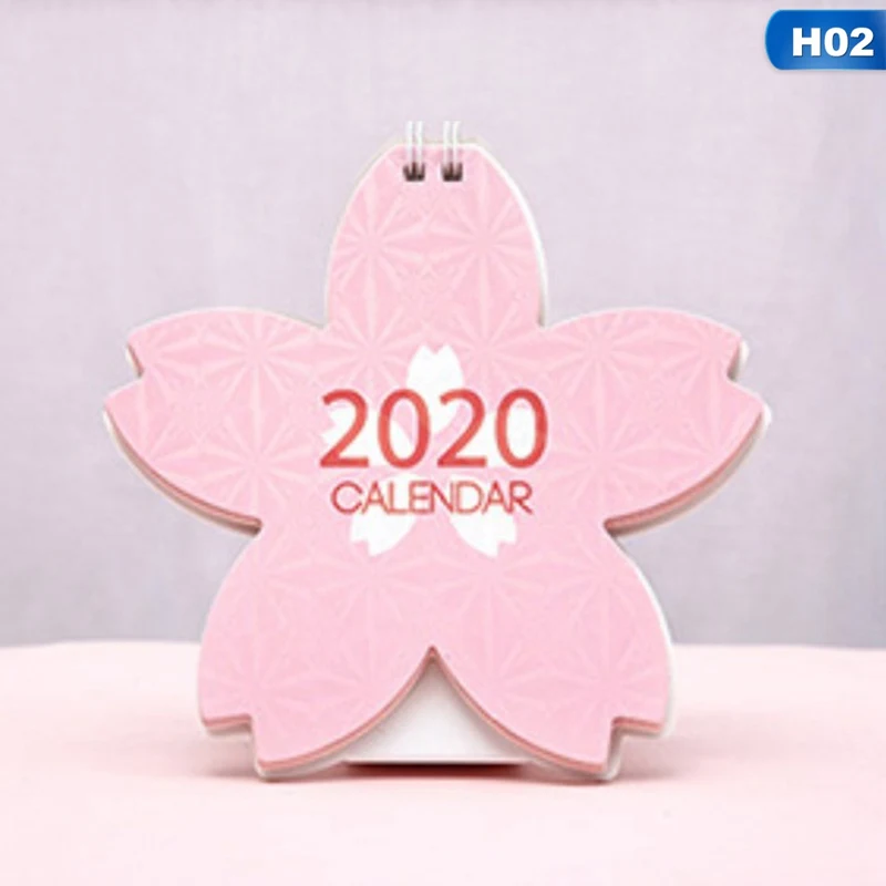 2 Kawaii Мультфильм Настольный календарь креативный мини красивый настольный календарь подарок офисная программа школьные канцелярские принадлежности - Цвет: 2