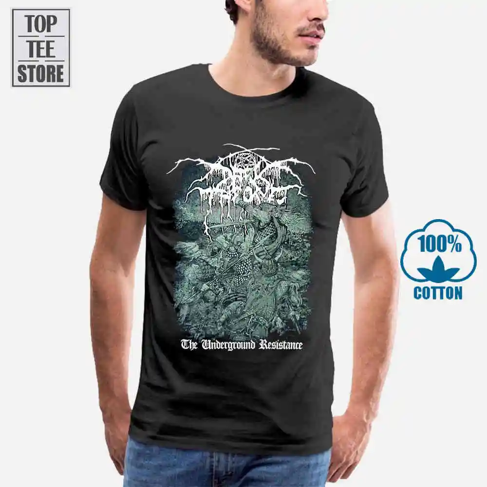 Черная металлическая футболка Darkthrone метро сопротивление S M L Xl|metal t shirt|black metalt shirt |