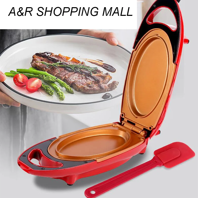110V/220V Non stick Electric Crepe Maker Pizza Pancake Baking Pan Griddle Chinese Spring Roll Pie Frying Steak Cooker Roaster|Crepe Makers| - AliExpress