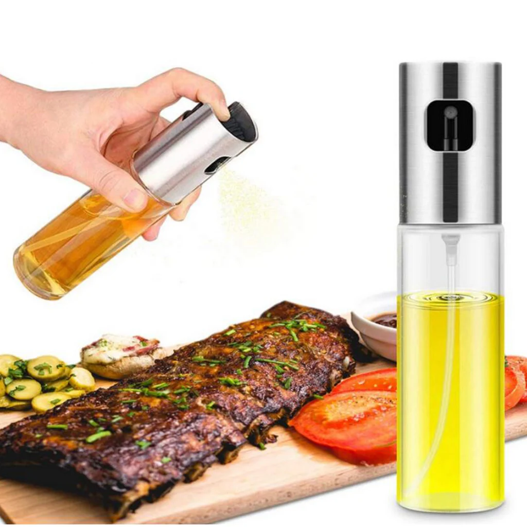 100ml Olive Oil Sprayer Glass Cooking Spray Bottle Kitchen Tool for BBQ Frying
