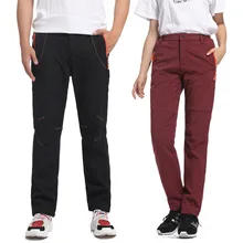 Зимние уличные дышащие брюки для мужчин и женщин для спорта на открытом воздухе теплые матовые и толстые пары альпинистских штанов