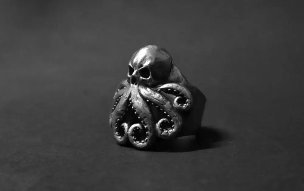 Onlysda Christmas 2020 Charm Halloween Octopus Skull Punk Stainless Steel Seaman Rings Men Anel Puck Jewelry Gift for Sailor - Image 6