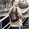 Genuine Leather Men brand bag Shoulder Bag Vintage male Casual totes Handbag Cowhide Crossbody Bag Men Business Messenger Bag ► Photo 3/6