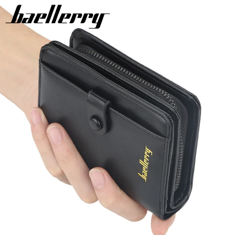 Корейский дизайн Baellerry официальный hasp и молния мужской кошелек молодых мужчин студентов карман кожаный кошелек